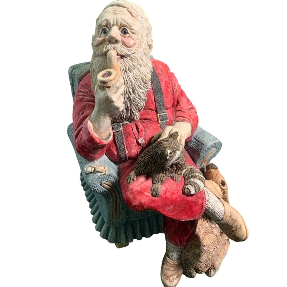 Vintage 1986 UDC "Santa at Rest" Figurine - Collectible!